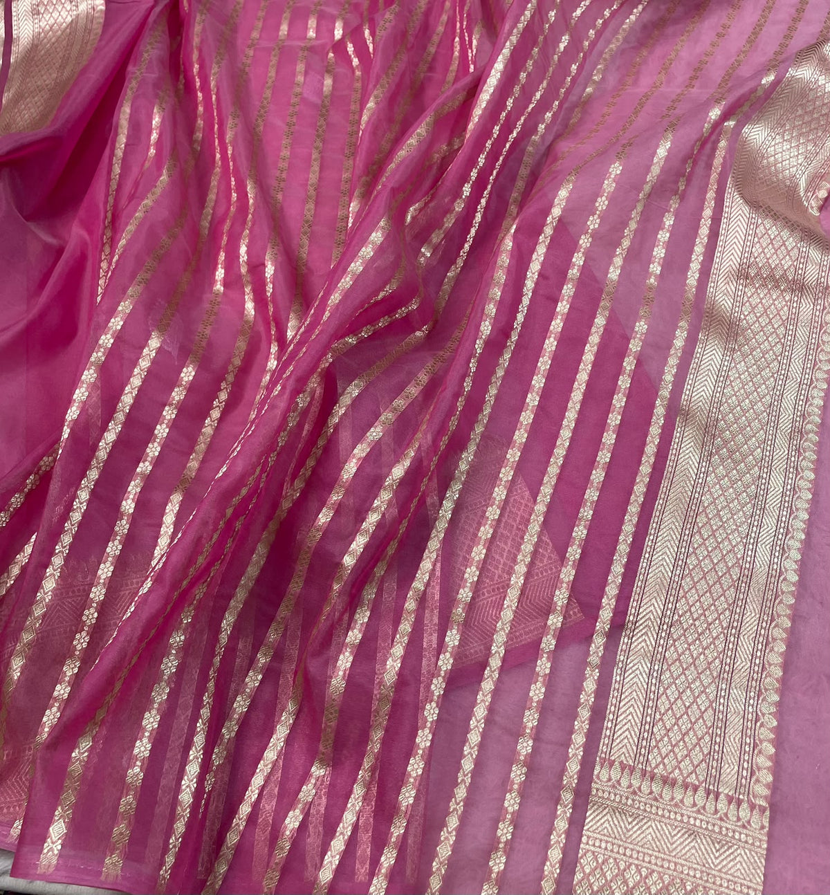 Semi Tissue Sona Rupa Booties Sarees