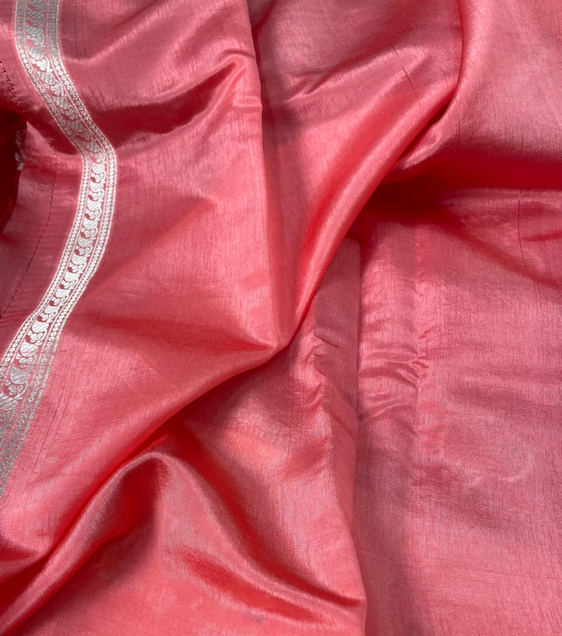 Mango Silk Skirt Mina Border Buta Design Sarees