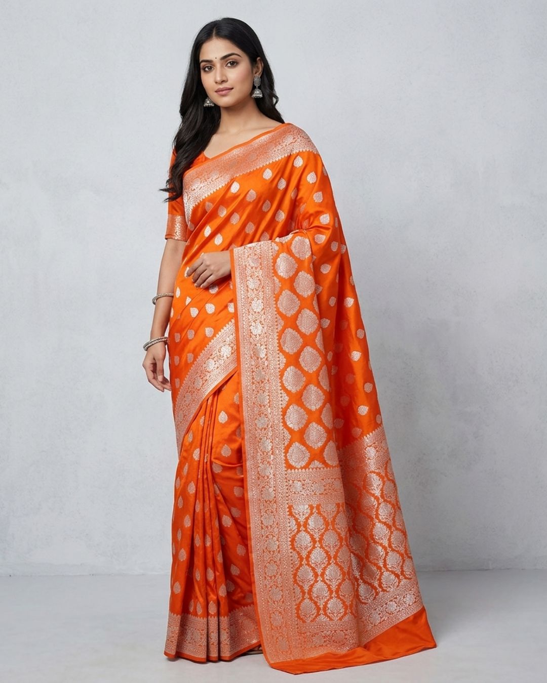 MASHRU KATAN SILK SAREE