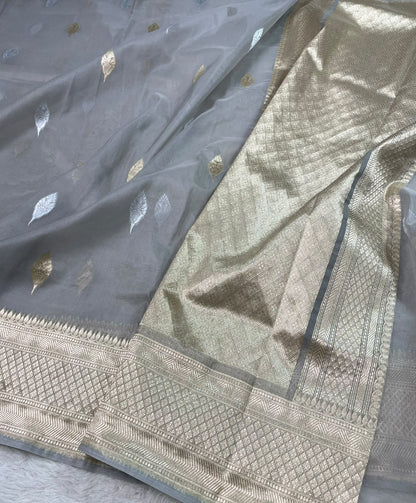 Semi Tissue Sona Rupa Booties Sarees