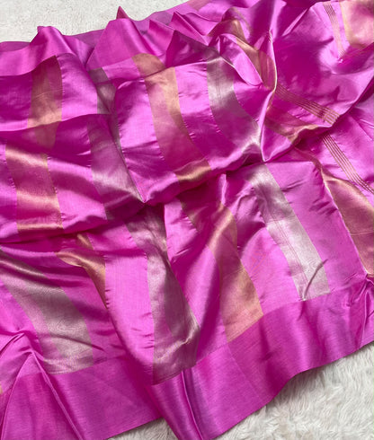 Banarasi Pure Tissue Saree Satin Border