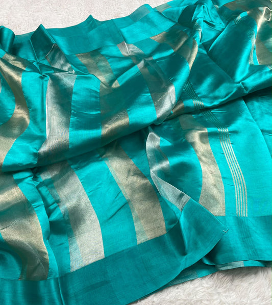 Banarasi Pure Tissue Saree Satin Border