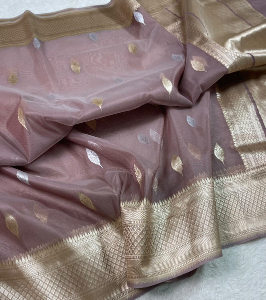 Semi Tissue Sona Rupa Booties Sarees