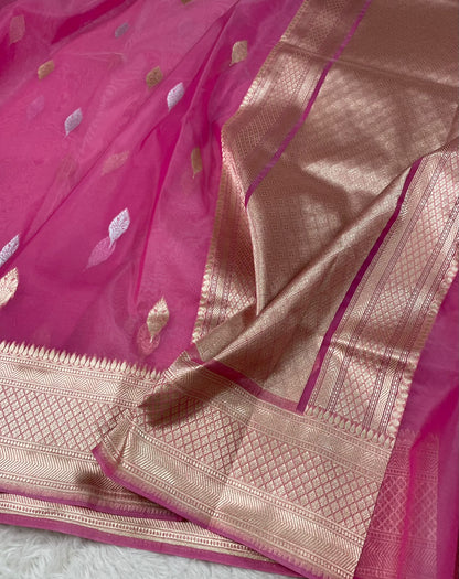 Semi Tissue Sona Rupa Booties Sarees