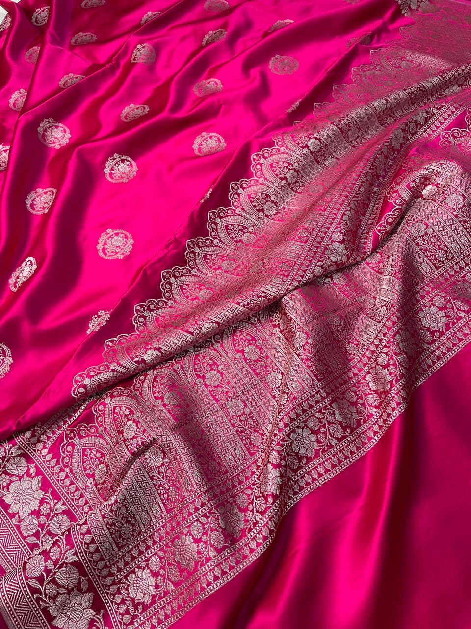 Banarasi Handloom Mashru Silk Saree