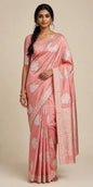 Handloom Pure Katan Silk Ektara Kadhwa Butta Woven Saree