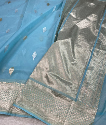 Semi Tissue Sona Rupa Booties Sarees