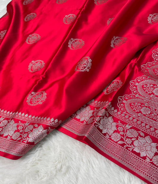 Banarasi Handloom Mashru Silk Saree
