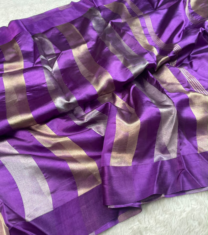 Banarasi Pure Tissue Saree Satin Border