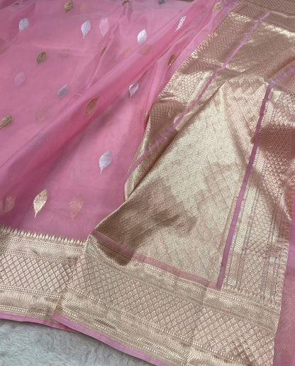 Semi Tissue Sona Rupa Booties Sarees