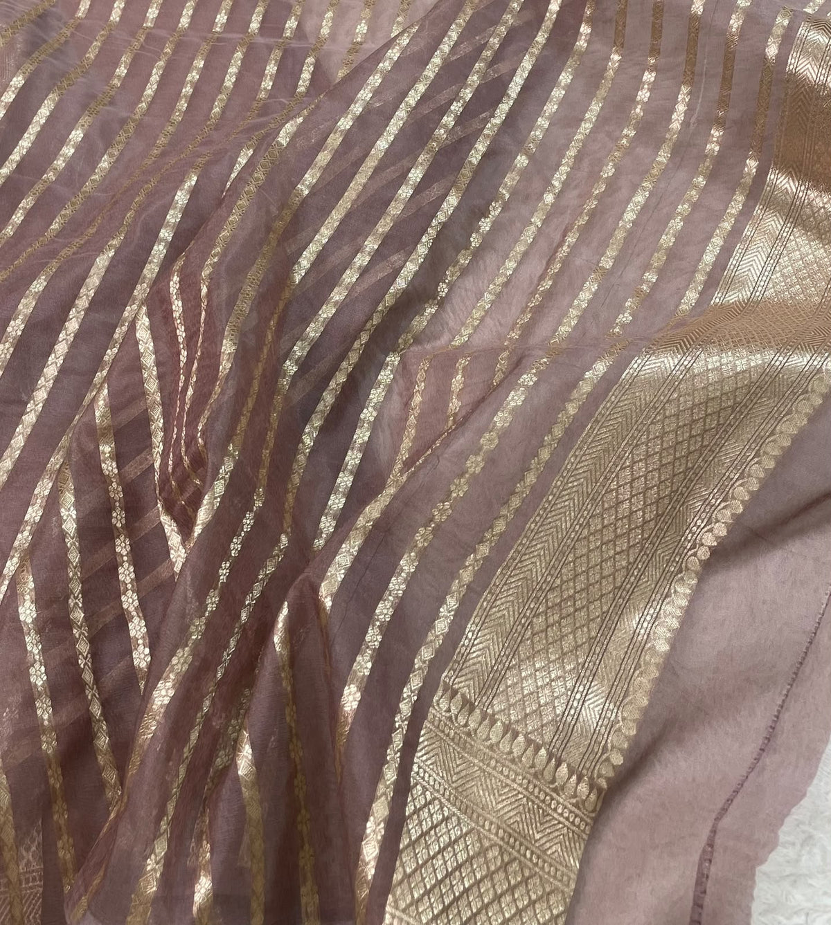 Semi Tissue Sona Rupa Booties Sarees