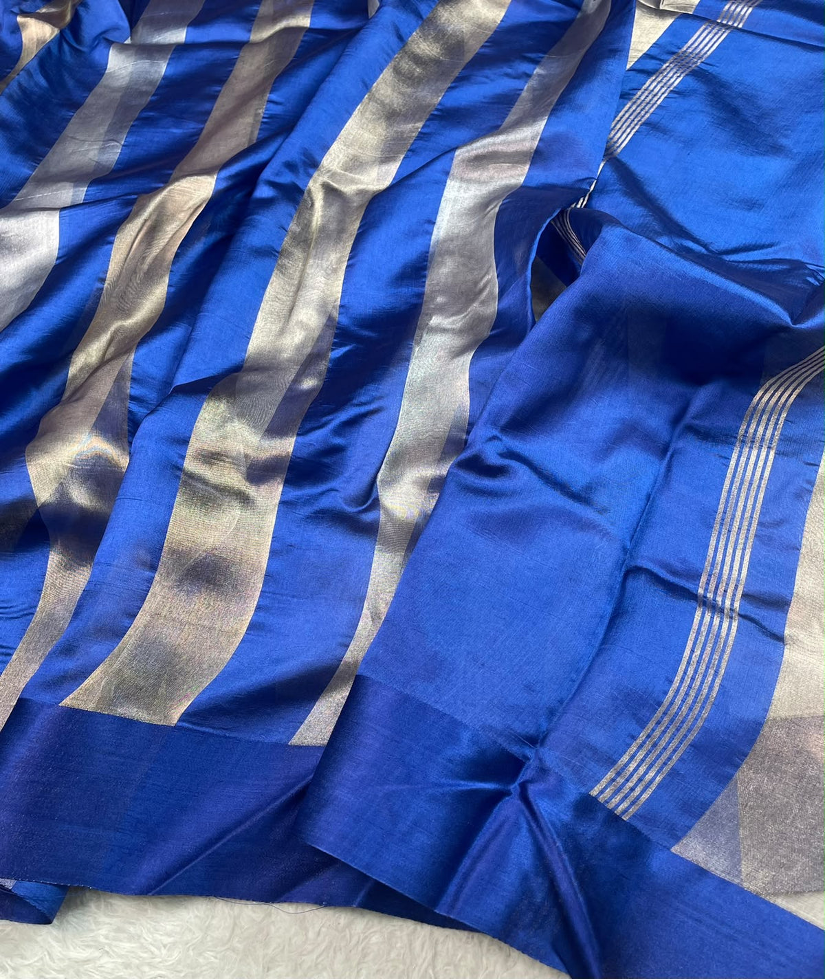 Banarasi Pure Tissue Saree Satin Border