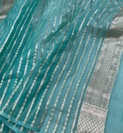 Semi Tissue Sona Rupa Booties Sarees
