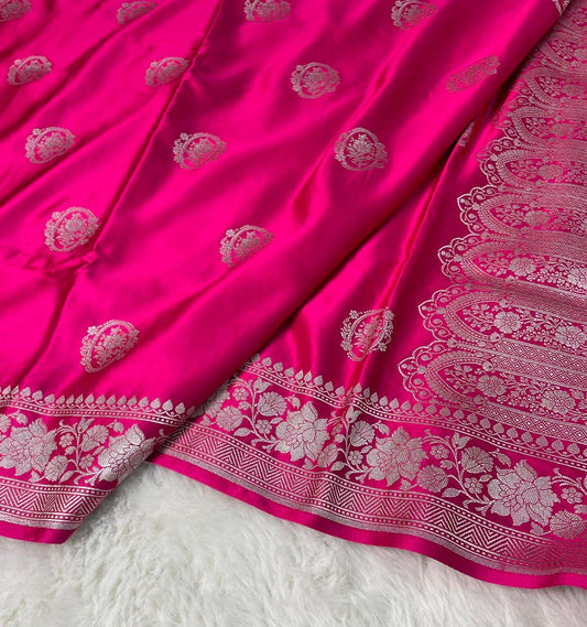 Banarasi Handloom Mashru Silk Saree