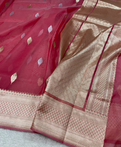 Semi Tissue Sona Rupa Booties Sarees