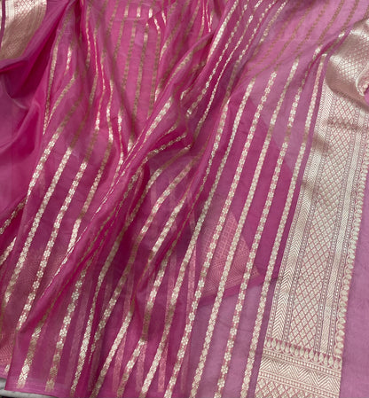 Semi Tissue Sona Rupa Booties Sarees
