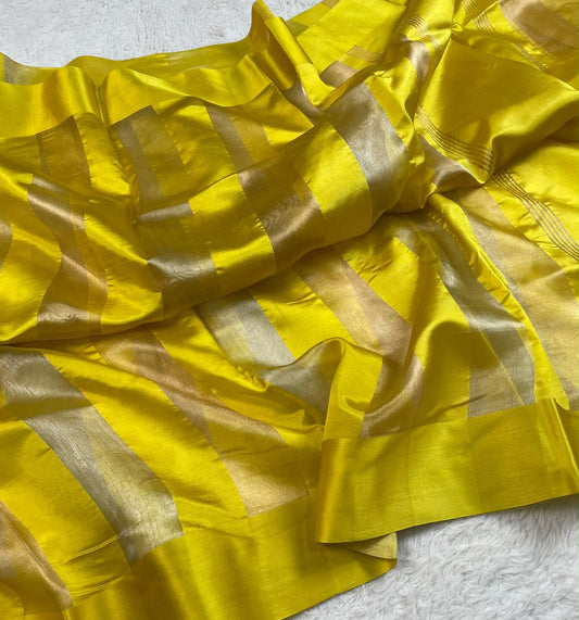 Banarasi Pure Tissue Saree Satin Border