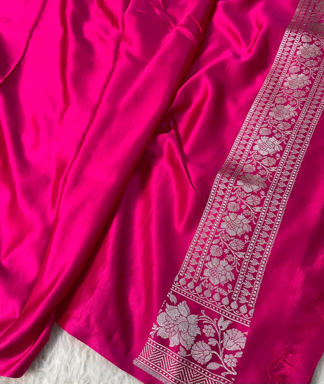 Banarasi Handloom Mashru Silk Saree