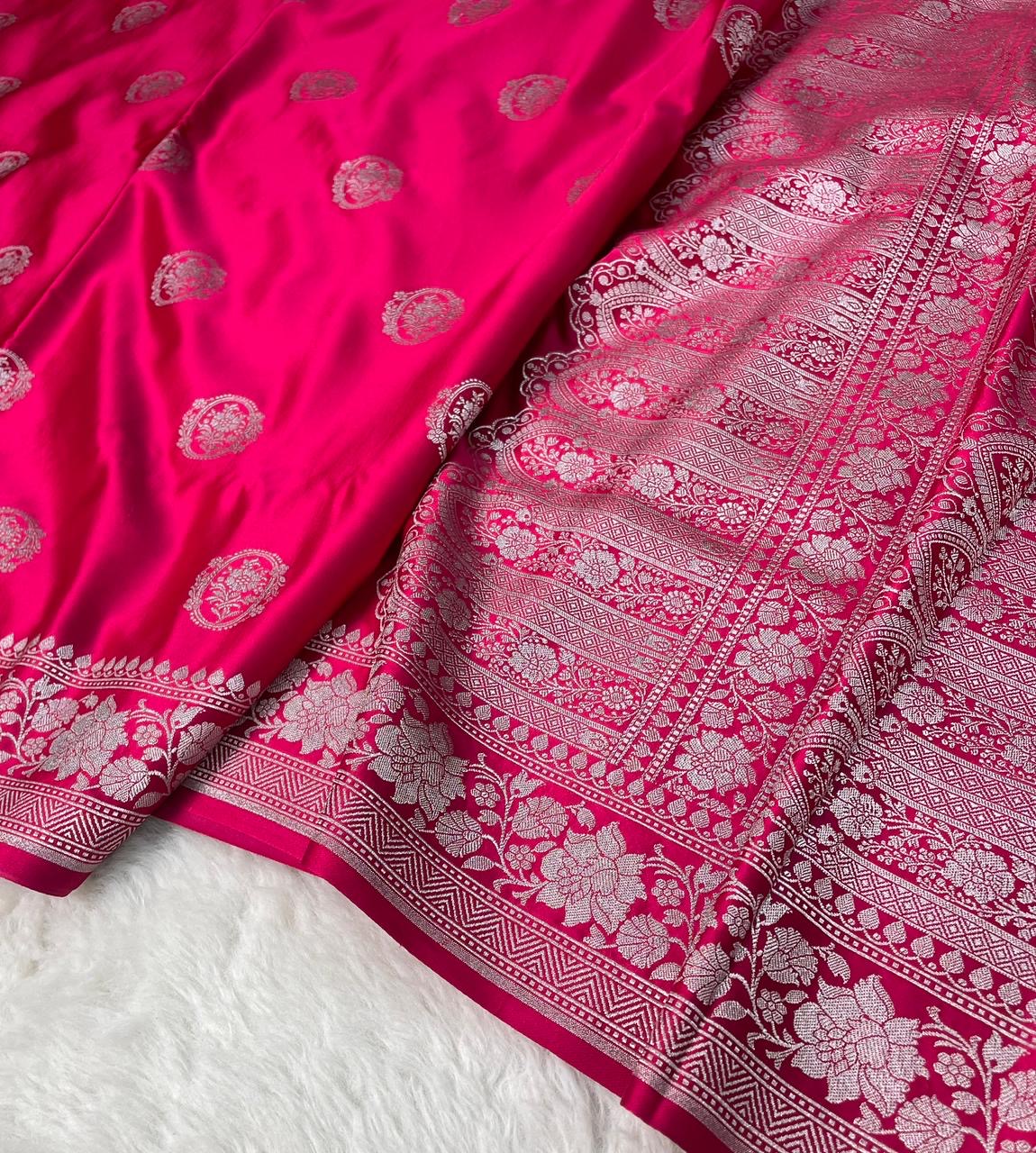 Banarasi Handloom Mashru Silk Saree