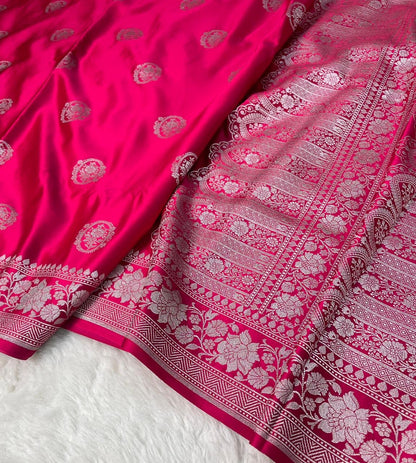 Banarasi Handloom Mashru Silk Saree