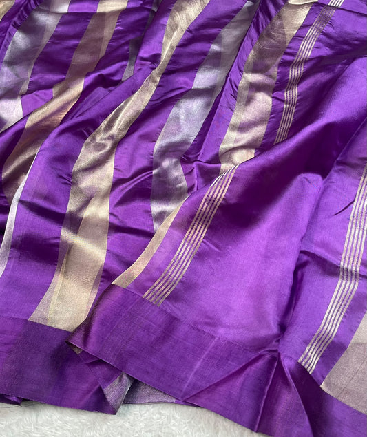 Banarasi Pure Tissue Saree Satin Border