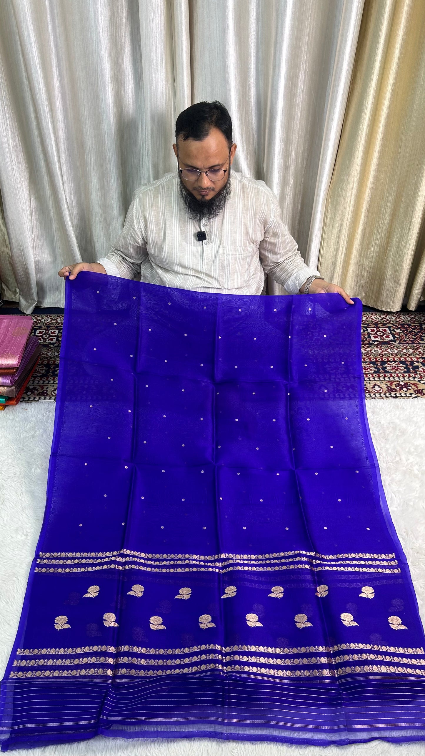 PURE RAW SILK KADHWA SILK SUIT SET WITH PURE KORA DUPATTA