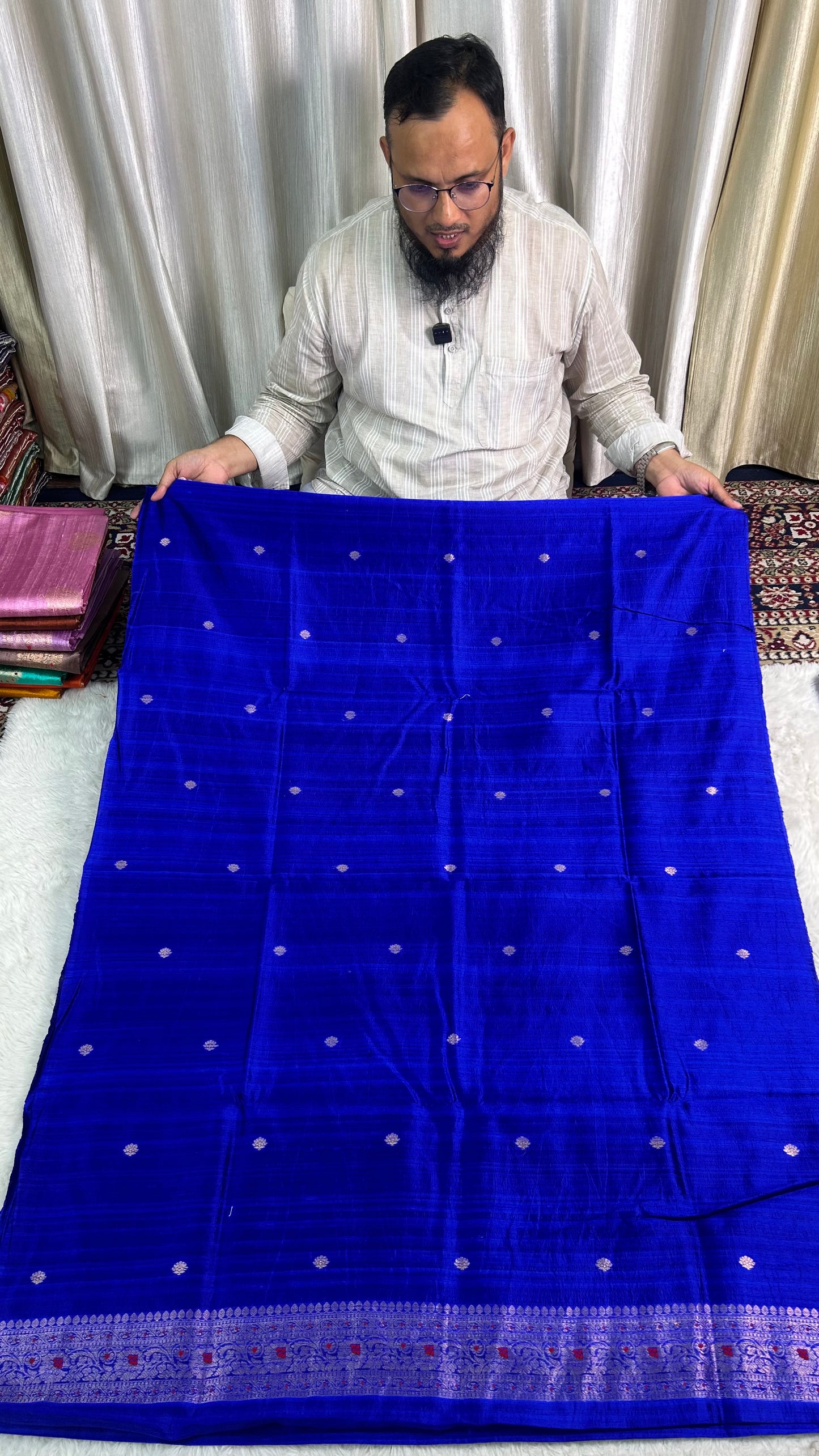 PURE RAW SILK KADHWA SILK SUIT SET WITH PURE KORA DUPATTA