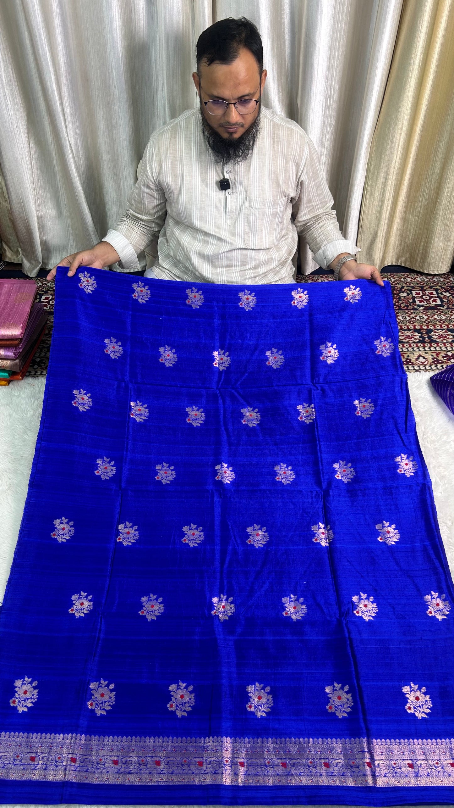 PURE RAW SILK KADHWA SILK SUIT SET WITH PURE KORA DUPATTA