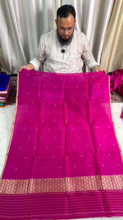 PURE RAW SILK KADHWA SILK SUIT SET WITH PURE KORA DUPATTA
