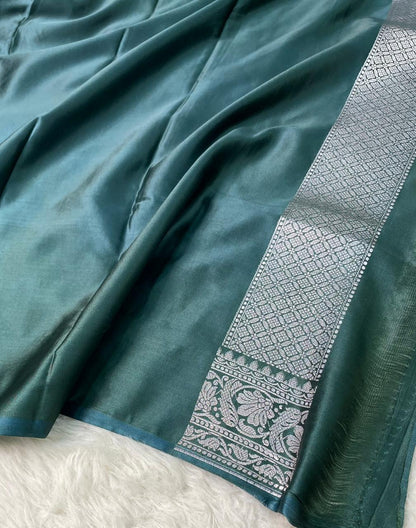 Mashru silk Zari Border Buta Saree