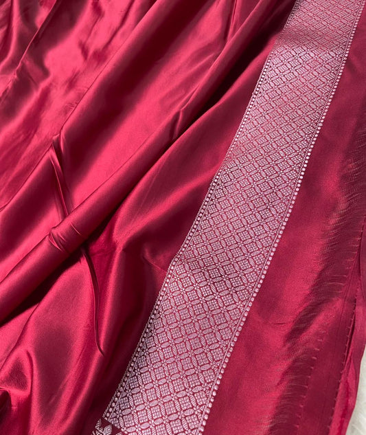 Mashru silk Zari Border Buta Saree