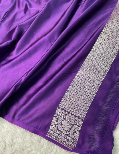 Mashru silk Zari Border Buta Saree