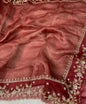 Pure Tissue Handwork Designer Border Saree