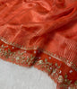 Pure Tissue Handwork Designer Border Saree