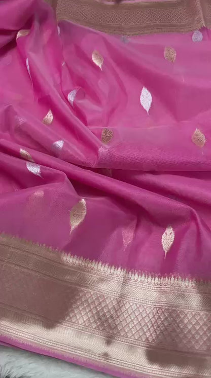 Semi Tissue Sona Rupa Booties Sarees