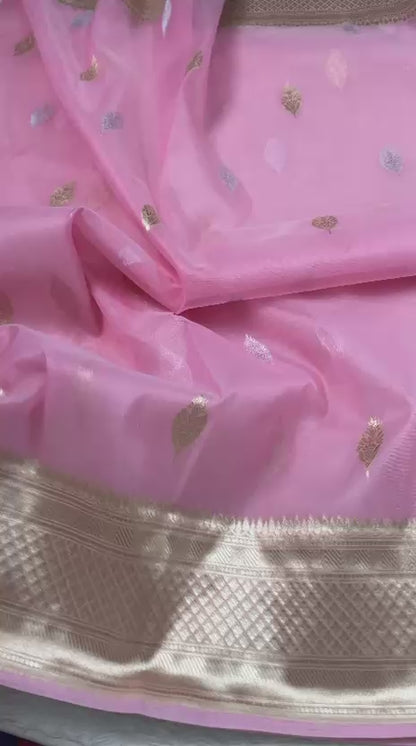 Semi Tissue Sona Rupa Booties Sarees