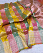 Banarasi Handloom Pure Katan  Cutwork Jangla Saree