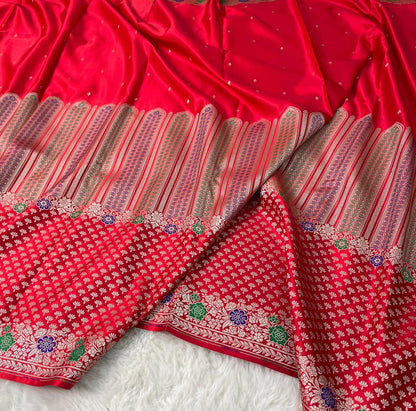 Banarasi Handloom Mashru Silk Saree