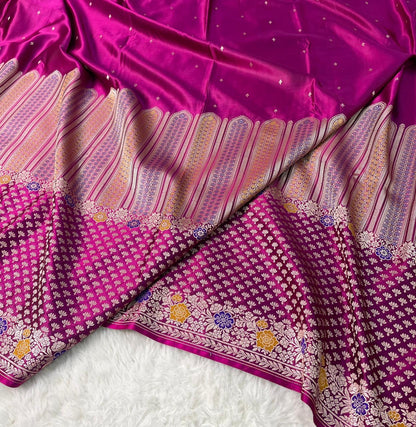 Banarasi Handloom Mashru Silk Saree