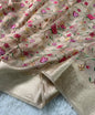 Pure Tissue Petit Point Embroidery Saree