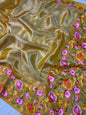 Banarasi Handloom pure kora Organza Heavy Embriodery Saree