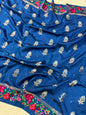 Banaras Handloom Raw Mango Saree with Petit Point Embroidery