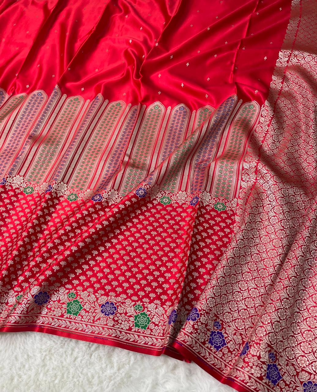 Banarasi Handloom Mashru Silk Saree