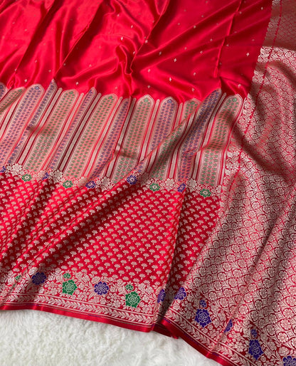 Banarasi Handloom Mashru Silk Saree