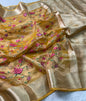Pure Tissue Petit Point Embroidery Saree