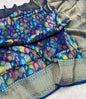 Banarasi Handloom Pure Katan  Cutwork Jangla Saree