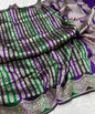 Banarasi Handloom Pure Katan  Cutwork Jangla Saree