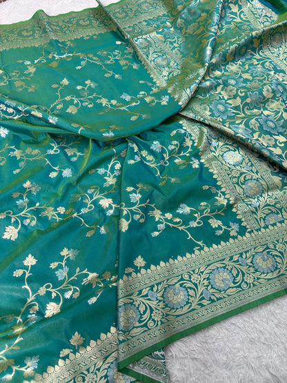 Semi Katan Sona Rupa Jangla Saree