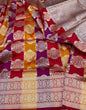Banarasi Handloom Pure Katan  Cutwork Jangla Saree
