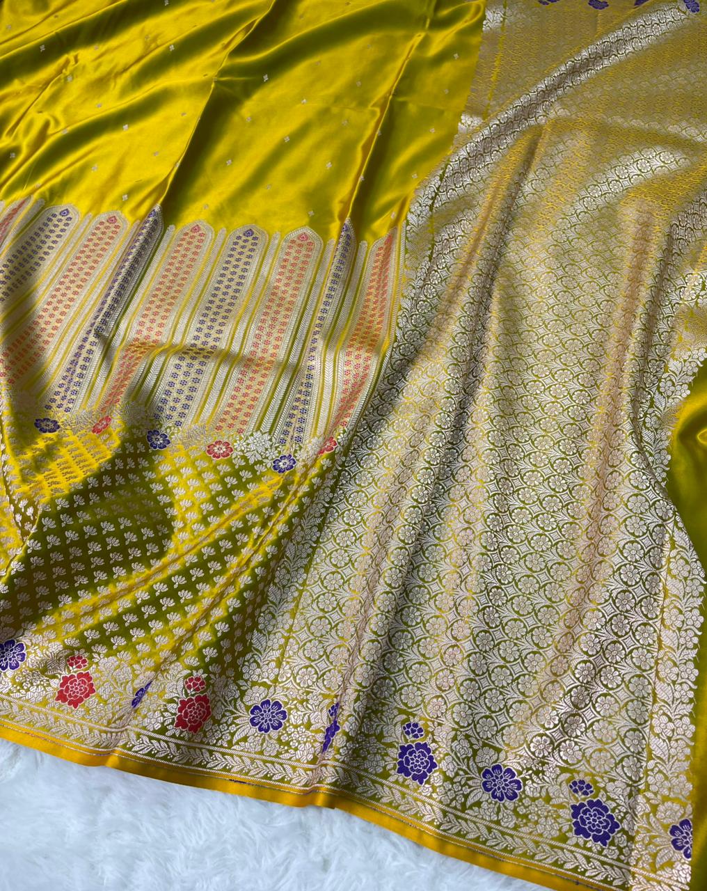 Banarasi Handloom Mashru Silk Saree